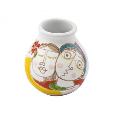 Vase Lovers Folk VS539FKE De Simone Pottery Vase Lovers Folk VS539FKE De Simone Pottery